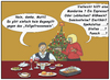Cartoon: s-messie (small) by SoRei tagged weihnachten,weihnachtsessen,voll,völlegefühl,gans,gänsebraten,rotkohl,blaukraut,kloß,sauce,soße,äpfel,nüsse,mandelkern,punsch,eierlikör,spekulatius,mandarine,glühwein,dominosteine,lebkuchen,wein,sekt,salat,getränke,kaffee,espresso