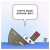 Cartoon: Good sinking! (small) by Timo Essner tagged ship,ships,boat,boats,father,son,relations,boating,good,thinking,sinking,play,on,words,cartoon,timo,essner
