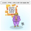 Cartoon: Meine CDU 2017 (small) by Timo Essner tagged cdu,angela,merkel,meinecdu2017,deutschland,btw2017,bundestagswahl,image,kampagne,mitte,partei,social,media,migranten,integration