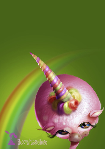 Cartoon: Sweet Unicorn (medium) by Rüsselhase tagged sweet,unicorn,pink,horse