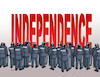 Cartoon: independ (small) by Lubomir Kotrha tagged catalonia,independence,spain,europa,barcelona,madrid