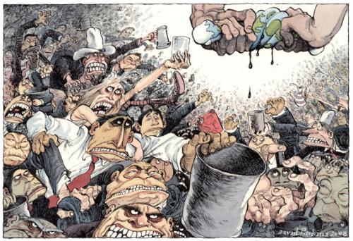 Cartoon: Last Drop (medium) by DavidP tagged world,oil,crisis