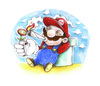 Cartoon: Mario relaxing (small) by Trippy Toons tagged super,mario,trippy,marihu,weed,cannabis,stoner,kiffer,ganja,video,game