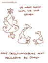 Cartoon: Weihnachten bei Gänsen. (small) by puvo tagged weihnachten,christmas,gans,gänsebraten,braten