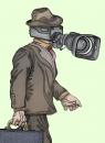 Cartoon: The XXI Century Tourist (small) by javierhammad tagged camera,cameranman,tourist,traveller,tech