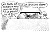 Cartoon: 62 67 (small) by Andreas Prüstel tagged renteneintrittsalter,frankreich,deutschland,protestaktionen,streik