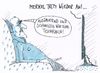 Cartoon: ausdauernd (small) by Andreas Prüstel tagged bundestagswahl,kanzlerkandidatur,cdu,csu,angela,merkel,teichralle,cartoon,karikatur,andreas,pruestel