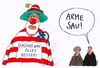 Cartoon: clown aktuell (small) by Andreas Prüstel tagged horrorclowns,gruselclowns,clown,cartoon,karikatur,andreas,pruestel