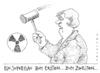 Cartoon: hämmerchen (small) by Andreas Prüstel tagged akw,restlaufzeiten,versteigerungen,merkel