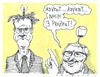 Cartoon: hehe fdp (small) by Andreas Prüstel tagged fdp,umfragewerte,westerwelle,brüderle