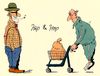 Cartoon: hip und hop (small) by Andreas Prüstel tagged hiphop,hip,hipster,senioren,gymnastik,rollator,cartoon,karikatur,andreas,pruestel