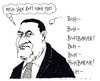 Cartoon: mubarak (small) by Andreas Prüstel tagged ägypten,mubarak,proteste,demonstrationen