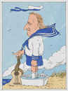 Cartoon: musicus axel prahl (small) by Andreas Prüstel tagged axelprahl,album,songs,maritimes,matrosenanzug