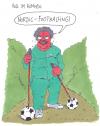 Cartoon: new trend (small) by Andreas Prüstel tagged nordicwalking,freizeitsport,fußball
