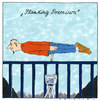 Cartoon: planking (small) by Andreas Prüstel tagged planking,eventsport,funsport,internet