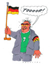 Cartoon: schland (small) by Andreas Prüstel tagged fußballeuropameisterschaft fans taumel nationalfarben nationalstolz blindheit blinder blindenbinde