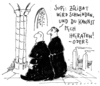 Cartoon: vage aussichten (small) by Andreas Prüstel tagged katholische,kirche,zölibat,homosexuallität
