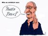 Cartoon: varoufakis-finger (small) by Andreas Prüstel tagged griechenland,deutschland,finanzminister,varoufakis,stinkefinger,peer,steinbrück,cartoon,karikatur,andreas,pruestel