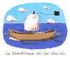 Cartoon: windbeutel (small) by Andreas Prüstel tagged tee,teebeutel,wunschtraum,segel,phantasie,cartoon,karikatur,andreas,pruestel