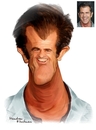 Cartoon: Mel Gibson (small) by handren khoshnaw tagged handren,khoshnaw