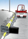 Cartoon: removing sewage covers cartoon (small) by handren khoshnaw tagged handren khoshnaw erbil rainwater flood sewage cover