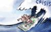 Cartoon: Surfing Bush (small) by kap tagged bush crisis financial business wall street usa