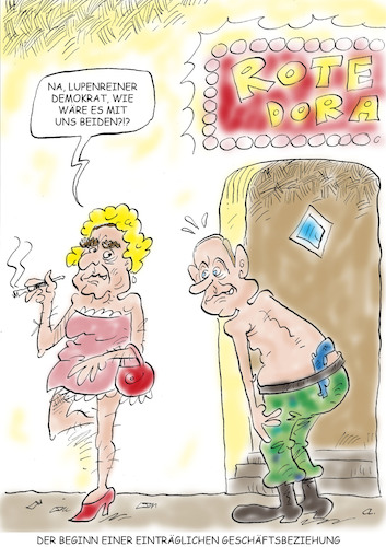 Cartoon: Männerfreundschaft (medium) by astaltoons tagged schröder,putin,gasprom