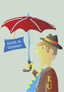 Cartoon: Schirmherrschaft (small) by astaltoons tagged eu,wirtschaft,deutschland