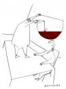Cartoon: Einschenken (small) by Mattiello tagged männer gedanken alkohol seilschaft