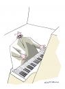 Cartoon: Pianist (small) by Mattiello tagged piano,klavier,pianist,musik,kultur,barpianist