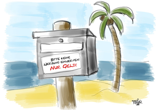Cartoon: Briefkastenfirma (medium) by tomstar tagged briefkastenfirma,geld,panama,panamapapers,steuerhinterziehung,schwarzgeld