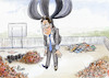 Cartoon: Politisches Wrack (small) by Paolo Calleri tagged deutschland,eu,maut,debakel,betreiber,bundesverkehresminister,andreas,scheuer,untersuchungsausschuss,vertraege,schadensersatz,karikatur,cartoon,paolo,calleri