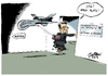 Cartoon: Selbstverteidigungsminister (small) by Paolo Calleri tagged bundesverteidigungsminister,thomas,de,maiziere,drohne,euro,hawk,debakel,widersprüche,karikatur,paolo,calleri