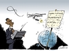 Cartoon: US-Drohnen (small) by Paolo Calleri tagged präsident,barack,obama,usa,pakistan,al,qaida,kaida,vize,abu,jahia,libi,terroristen,drohnen,angriff,tötung,attacke,streit,souveränität,drohnenangriffe,internationales,recht,verstoß,wahlkampf