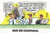 Cartoon: Europawahl Dresden (small) by RABE tagged europawahl,eu,europaparlament,wahl,brüssel,wahlbeteiligung,wahlurne,dresden,elbufer,elbtalbrücke,weltkulturerbe,rabe,ralf,böhme,cartoon,karikatur,pressezeichnung,farbcartoon,stimmzettel,wähler