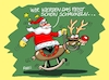 Cartoon: Weihnachtsfest (small) by RABE tagged weihnachten,weihnachtsfest,feiertage,neues,jahr,silvester,holiday,neujahr,rabe,ralf,böhme,cartoon,karikatur,pressezeichnung,farbcartoon,tagescartoon,schild,transparent,wünsche,grüße,weihnachtsmann,schaukelpferd,rentier,rudolph