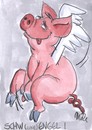 Cartoon: Schweinereien1 (small) by mele tagged schweine,sex