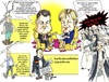 Cartoon: Die wirklichkeit (small) by MDS tagged merkel,gabriel,bauer,rentner,obdachlose
