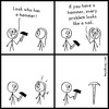 Cartoon: Hammer (small) by heyokyay tagged hammer,problem,funny,heyokyay