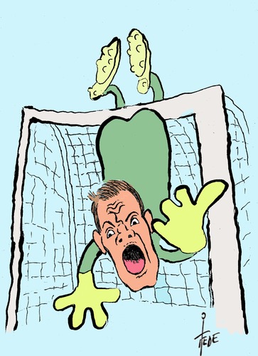 Cartoon: Manuel Neuer (medium) by tiede tagged brasilien,2014,manuel,neuer,torwart,nationalmannschaft,brasilien,2014,manuel,neuer,torwart,nationalmannschaft