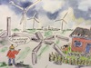 Cartoon: Bautz..... (small) by Pralow tagged windenergie,klimawandel,alternative,energien,abstandsregelung,akzeptanz,politiker,partein,gegenwind,piraten