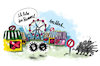 Cartoon: Rummel (small) by REIBEL tagged corona,virus,kirmes,volksfest,absage,flucht,lockdown,rummel,platz,plage,geister