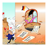 Cartoon: Merkel and Erdogan (small) by vasilis dagres tagged merkel,erdogan,turkey,germany,hellas