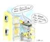 Cartoon: Balkonkästen (small) by Jens Natter tagged balkonkästen,wohnungen,immobilien,wohnen,nachbarn,streit,miete,vermieter,haus,balkone
