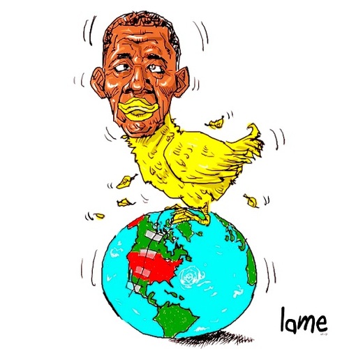 Cartoon: Lame (medium) by takeshioekaki tagged lame