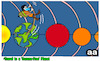 Cartoon: Travel to Corona free planet (small) by APPARAO ANUPOJU tagged traveling,free,corona,planet