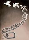 Cartoon: Freedom (small) by menekse cam tagged freedom,chain,dove,happiness