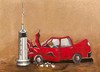 Cartoon: Narcotic (small) by menekse cam tagged narcotic,drugs,terrible,death,syringe,car,crash,accident