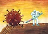 Cartoon: Vaccine (small) by menekse cam tagged vaccine,cartoon,hope,covid19,corovavirus,pandemic,epidemic,lockdown,quarantine,lever,pry