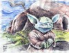 Cartoon: sketch of Yoda in class (small) by bennaccartoons tagged yoda,sketch